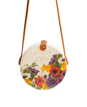 Load image into Gallery viewer, Jelavu Handbag Red Multi Flowers Ata Blossom